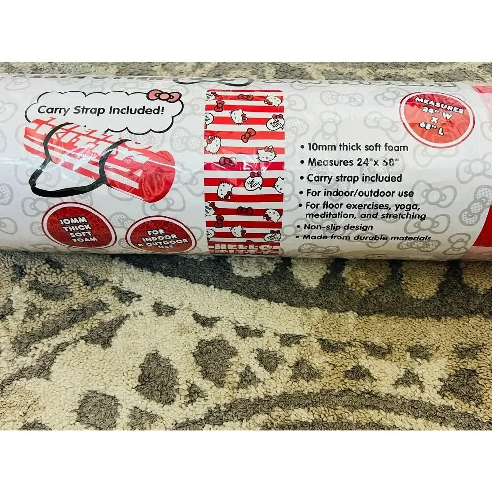 NWT❤️Hello Kitty Training Fitness Yoga Mat red
